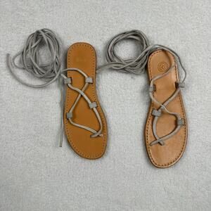 Urban Outfitter Gladiator SandalsTan Insole / Natural Laces Leather Women US 6